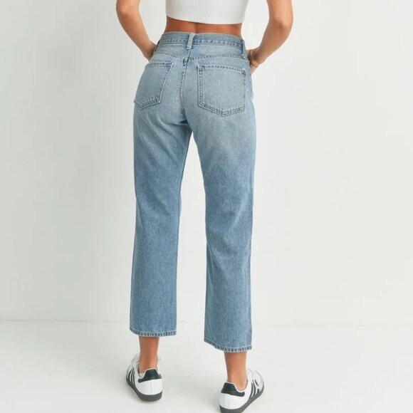 JUST BLACK DENIM- THE TRIPLE SLIT STRAIGHT - Picture 2 of 9